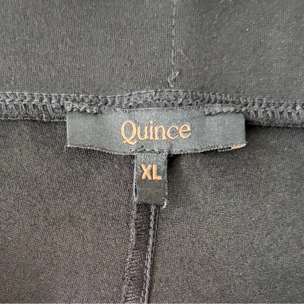 Quince Ultra Stretch Ponte Straight Leg Pants Black XL Tall 32 Inseam - Picture 6 of 12